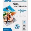 Papel fotográfico A4 215g glossy paper adesivo AG215-20 Spiral PT 20 FL - Image 2