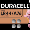 Bateria eletrônica litio Duracell LR44 - 1.5v - BT 4 UN - Image 2