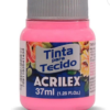 Tinta p/tecido fosca 37ml rosa 04140 Acrilex PT 1 UN - Image 2