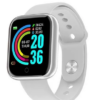 Smartwatch Smart Bracelet D20 1 1.3" caixa de plástico prata, pulseira prateada de silicone - Imagem 2