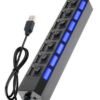Hub Switch Usb 2.0 Com 7 Portas e Led Exbom - 01949 - Imagem 2