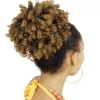 Puff Lindo Aplique Ombre Mel Cacheado Coque Afro - Imagem 11