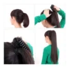 Aplique Liso PretoOrgânico 150g Rabo Premium Cavalo 70cm - Imagem 14