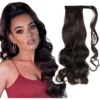 Aplique Liso PretoOrgânico 150g Rabo Premium Cavalo 70cm - Imagem 17